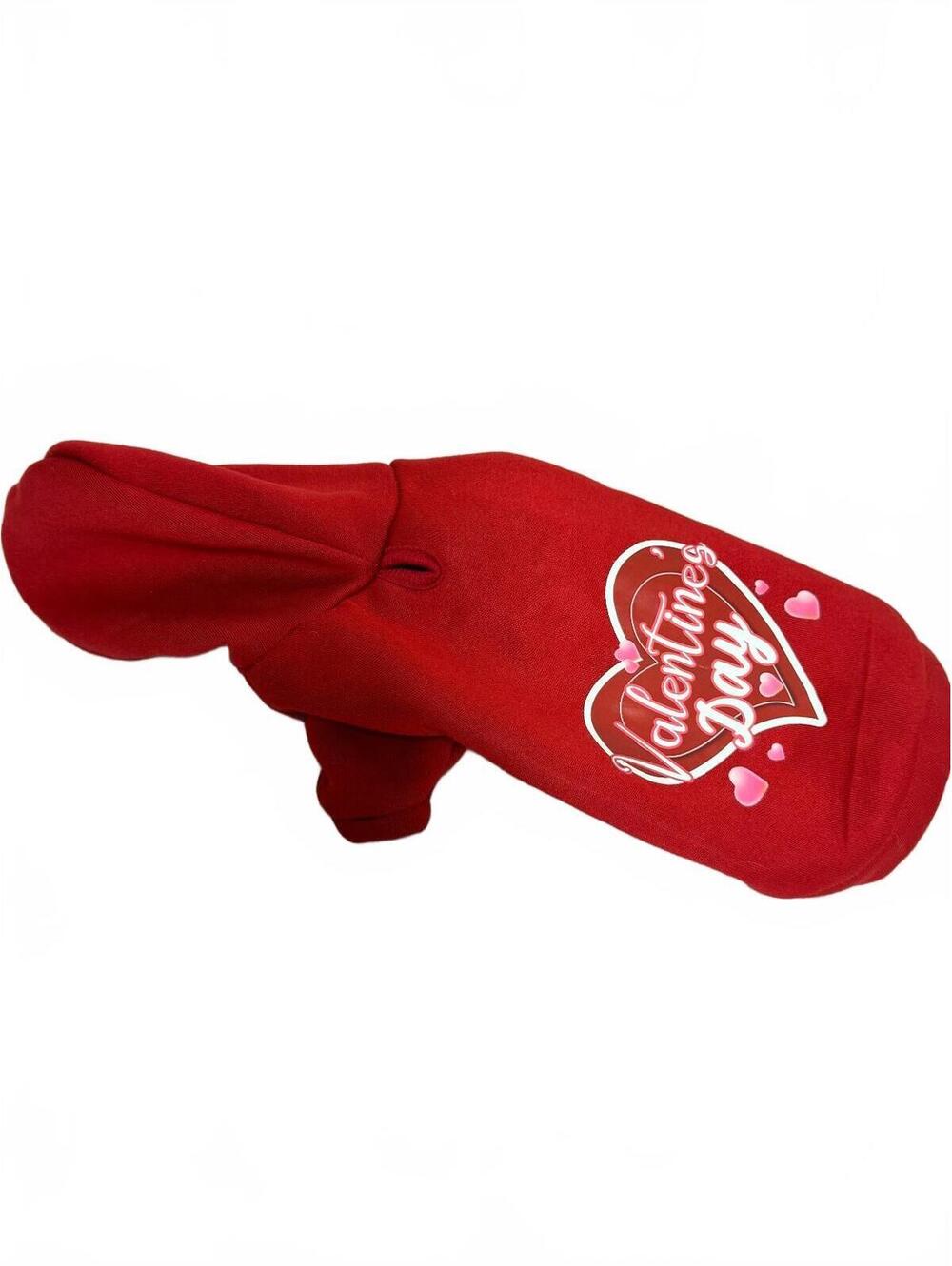 Petcircle Valentines Day Dog Hoodie Sweatshirt Red Size Medium
